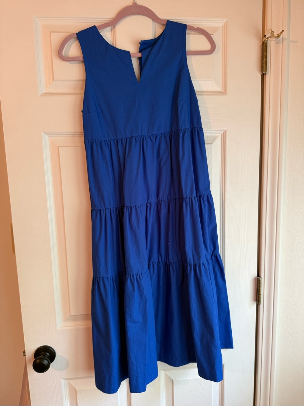 Banana Republic Royal Blue Tiered Midi Dress
